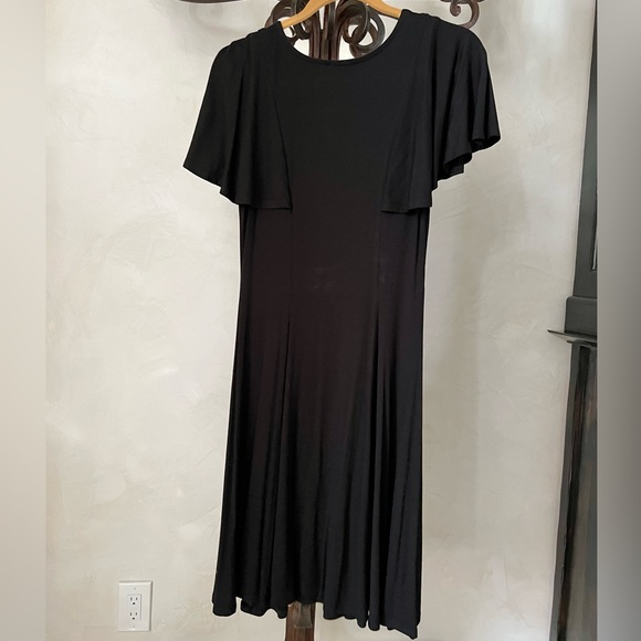 Karen Kane Black Midi Dress Day to Evening Travel - Picture 7 of 7